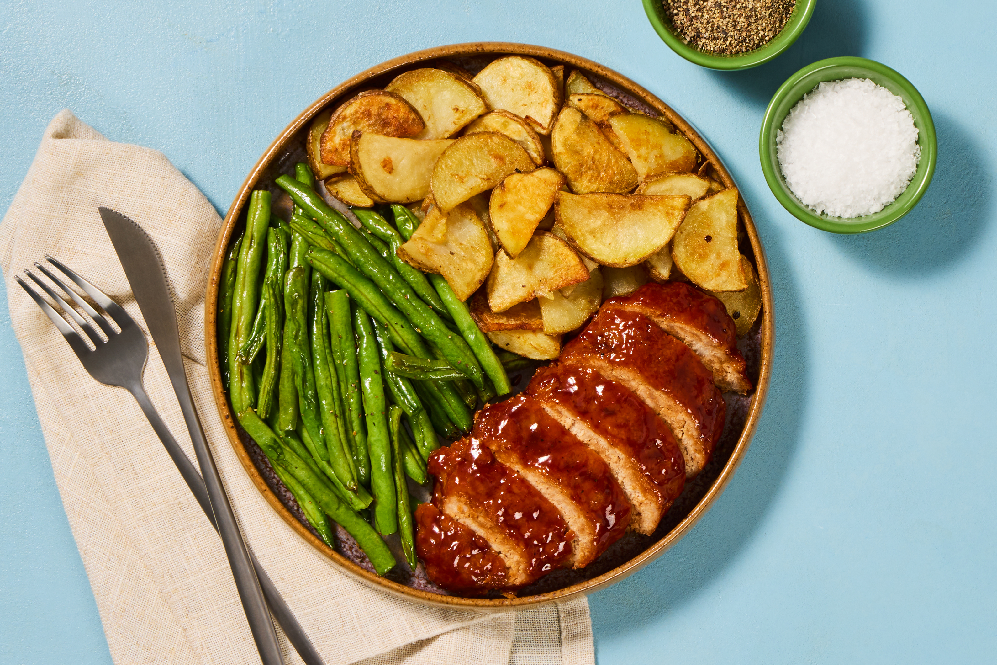 Apricot BBQ-Glazed Turkey Meatloaves