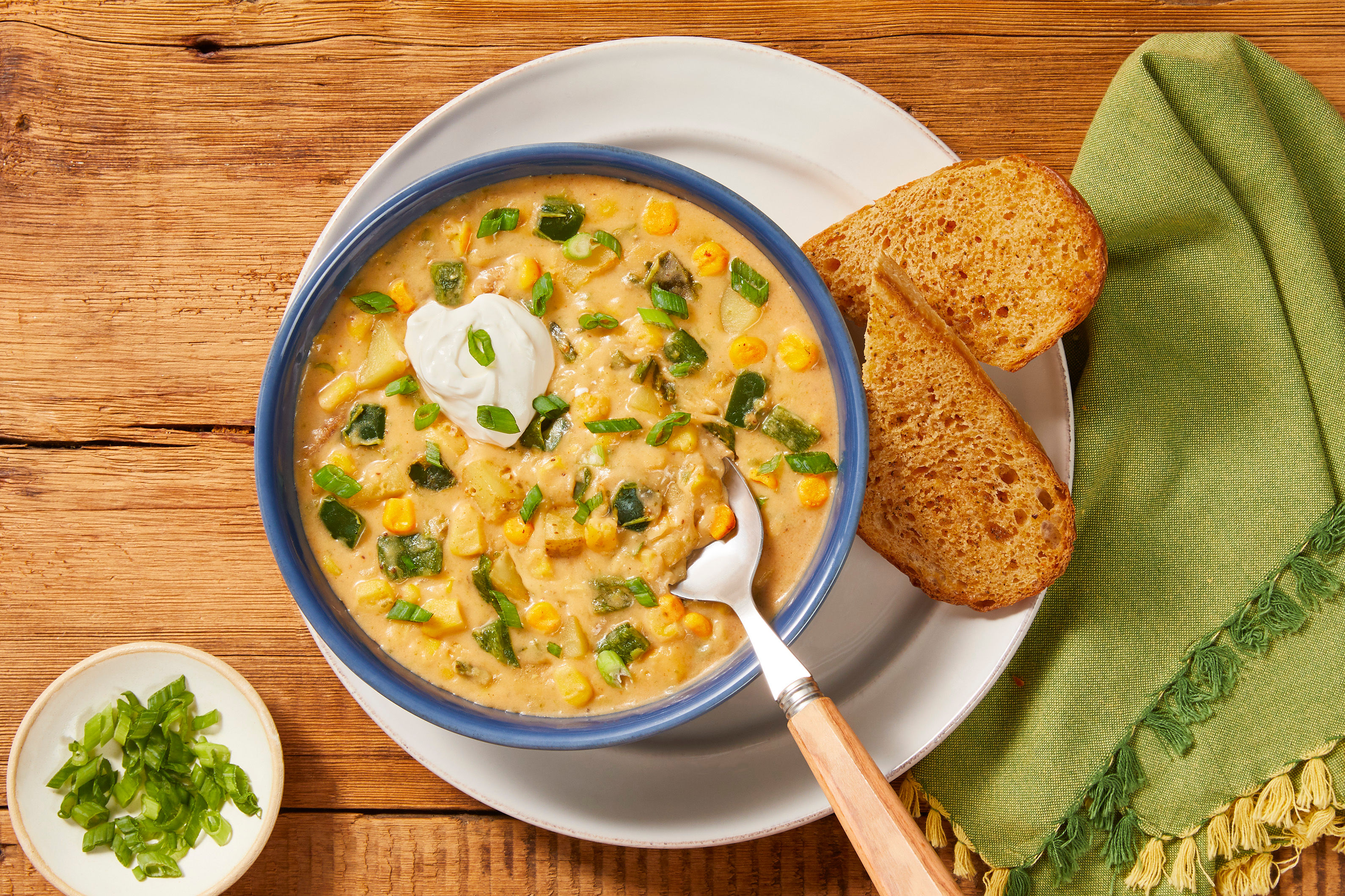 Bacon & Poblano Corn Chowder