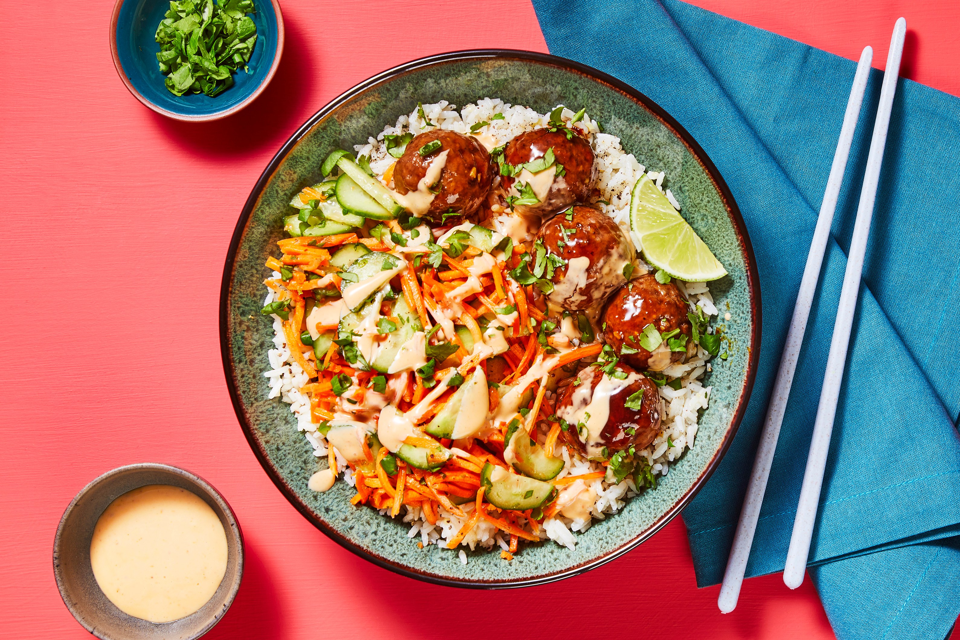 Banh Mi Meatball Bowls