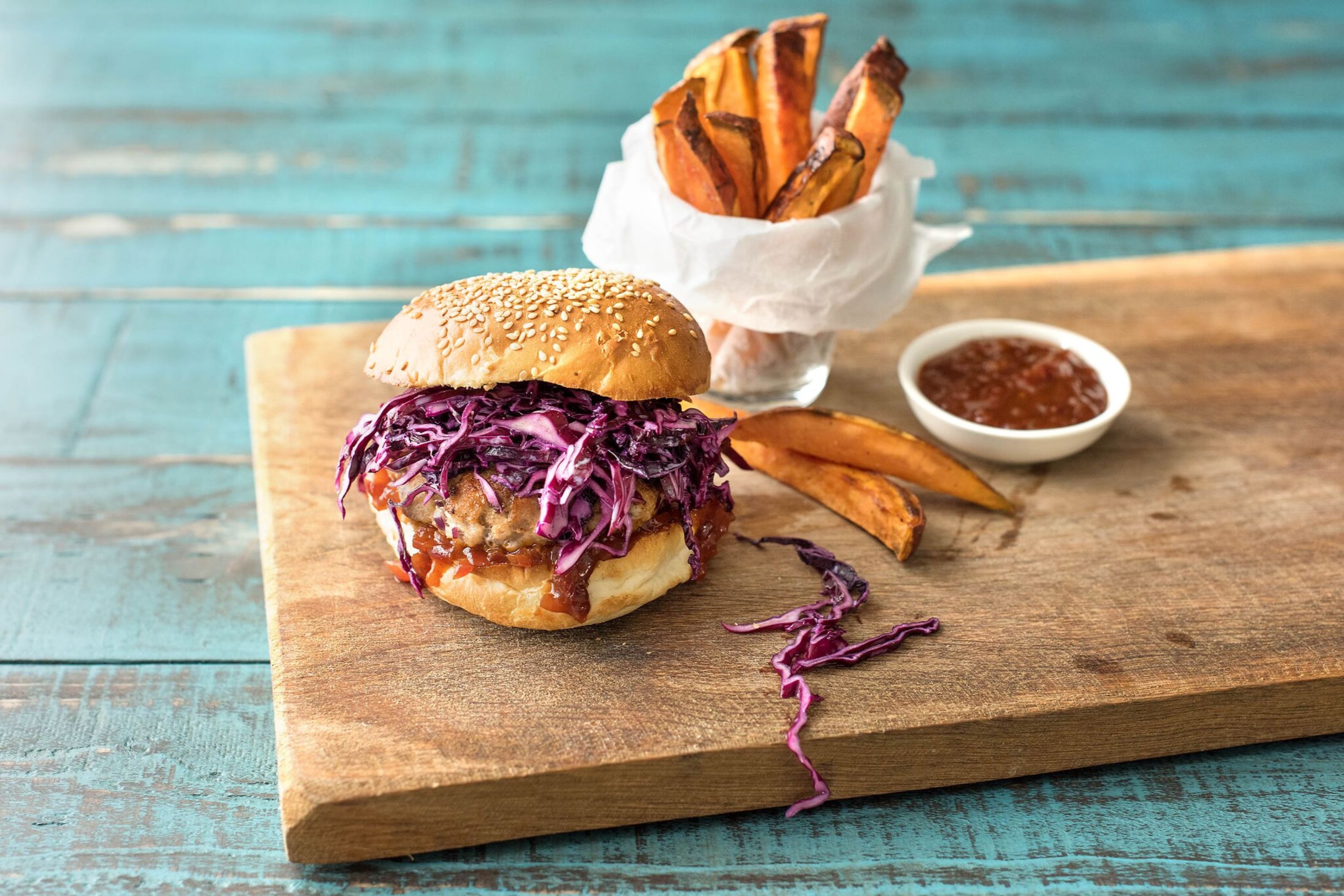 Barbecue Pork Burgers