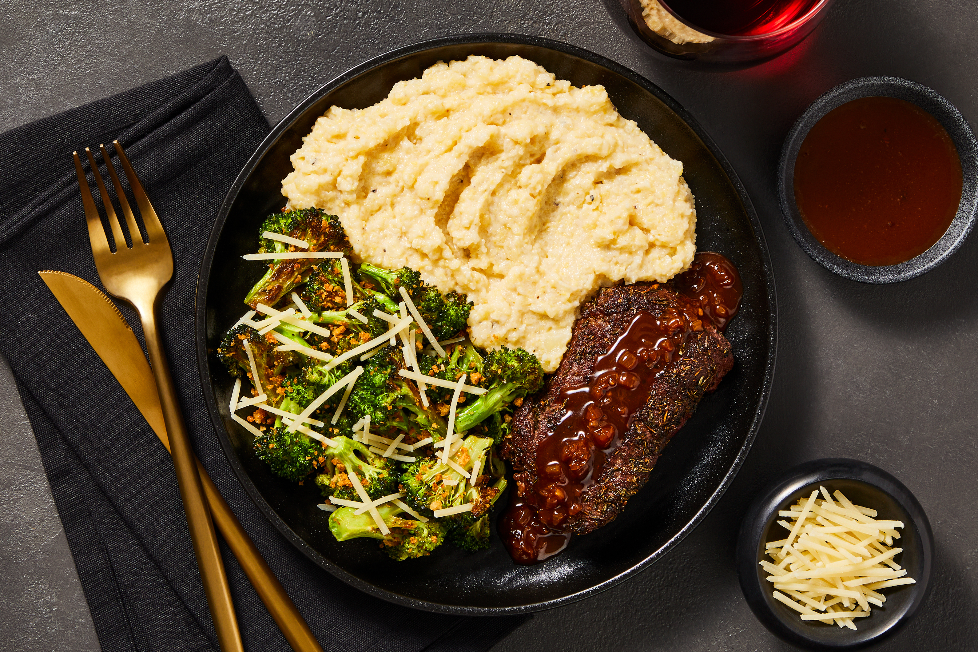 Bavette Steak & Creamy Truffle Polenta