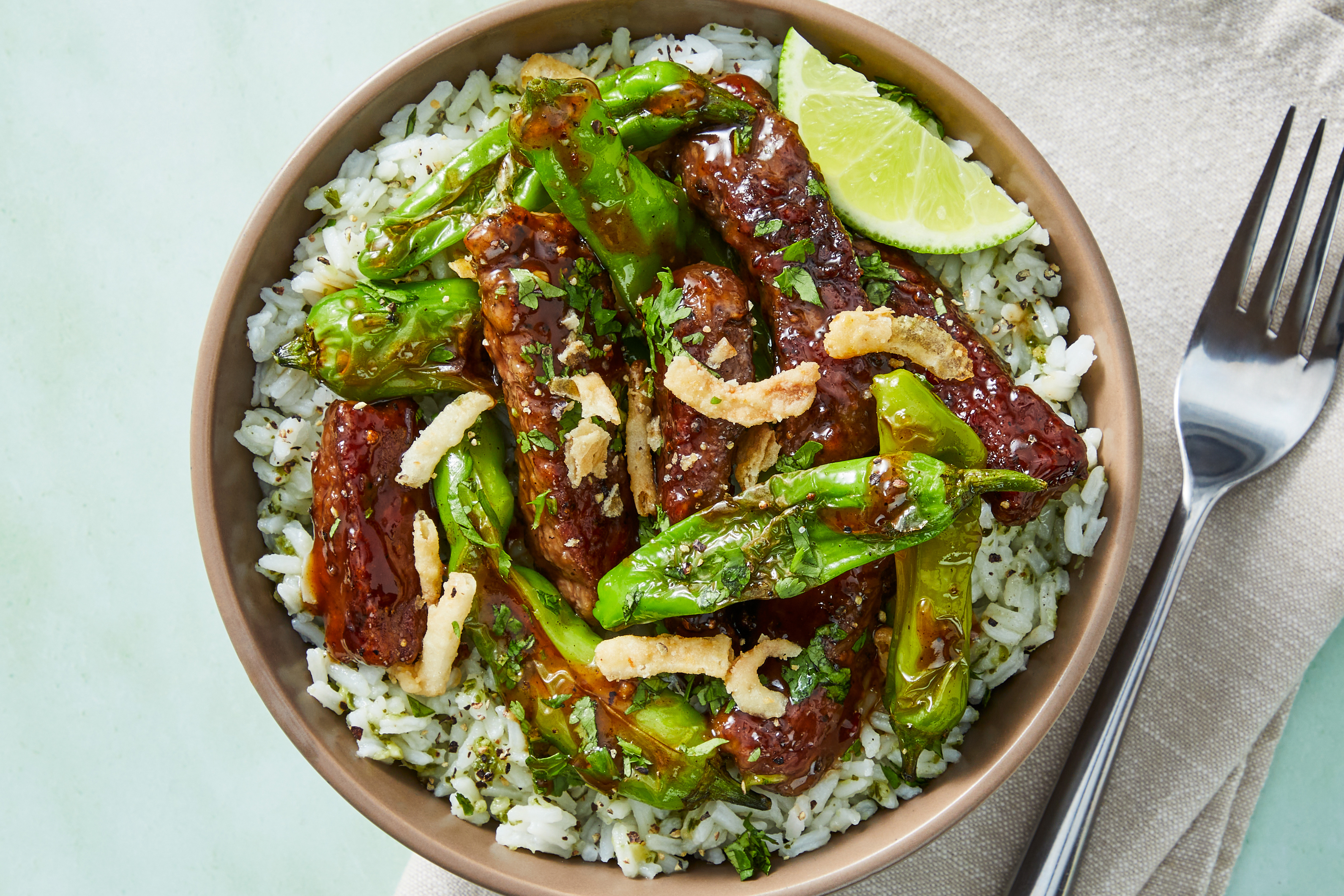 Bavette Steak & Shishito Pepper Rice Bowls