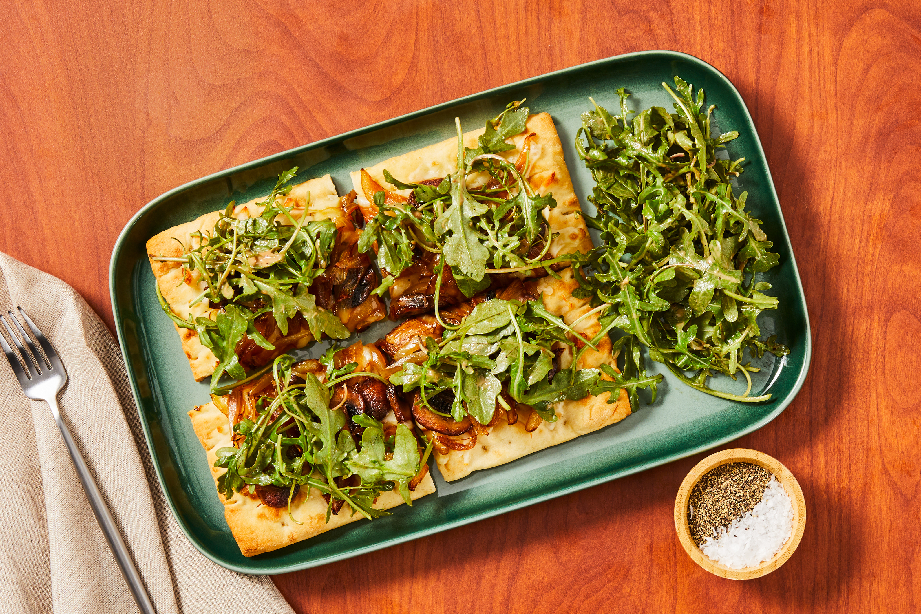 Caramelized Onion & Mushroom Flatbreads