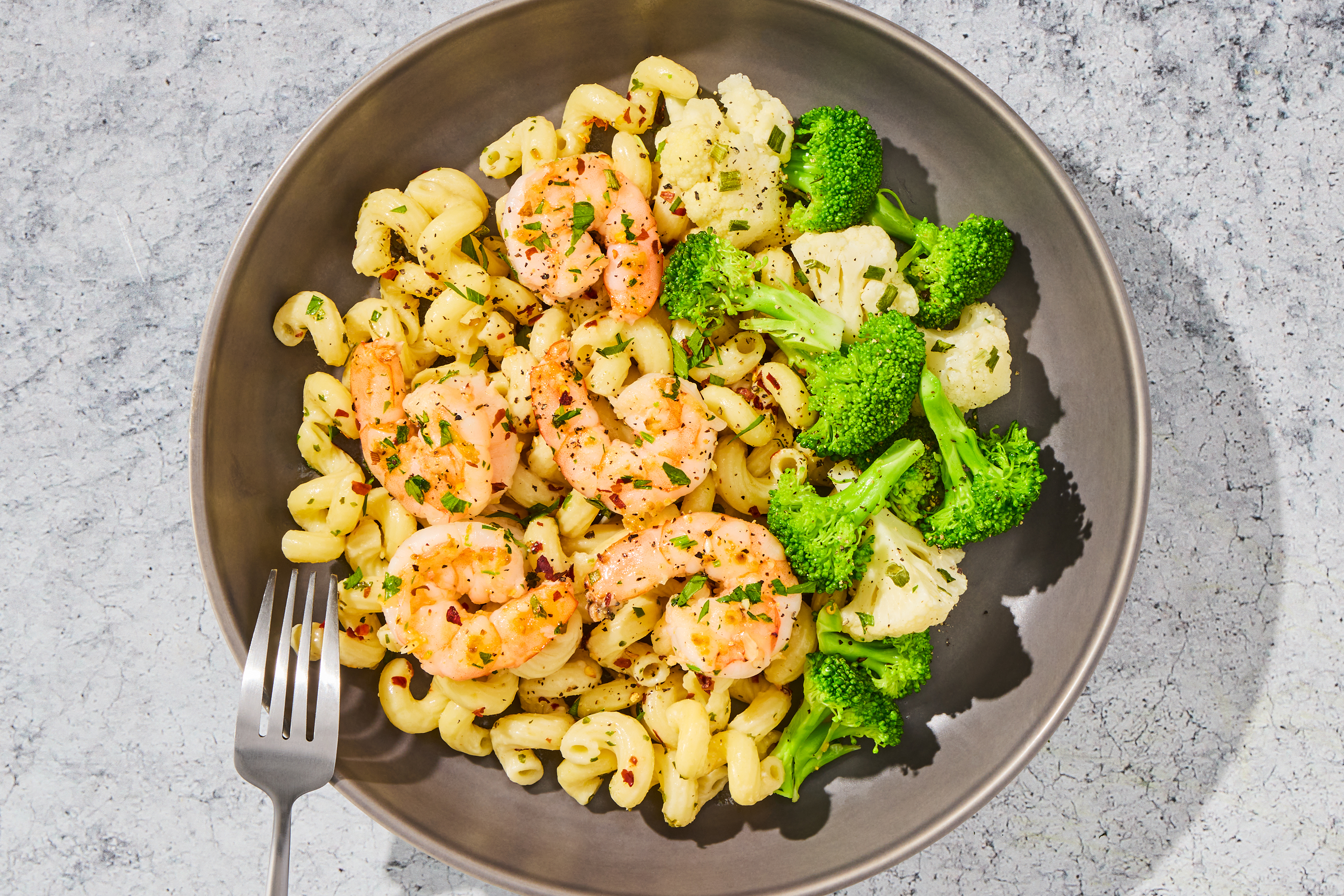 Cavatappi & Shrimp Scampi