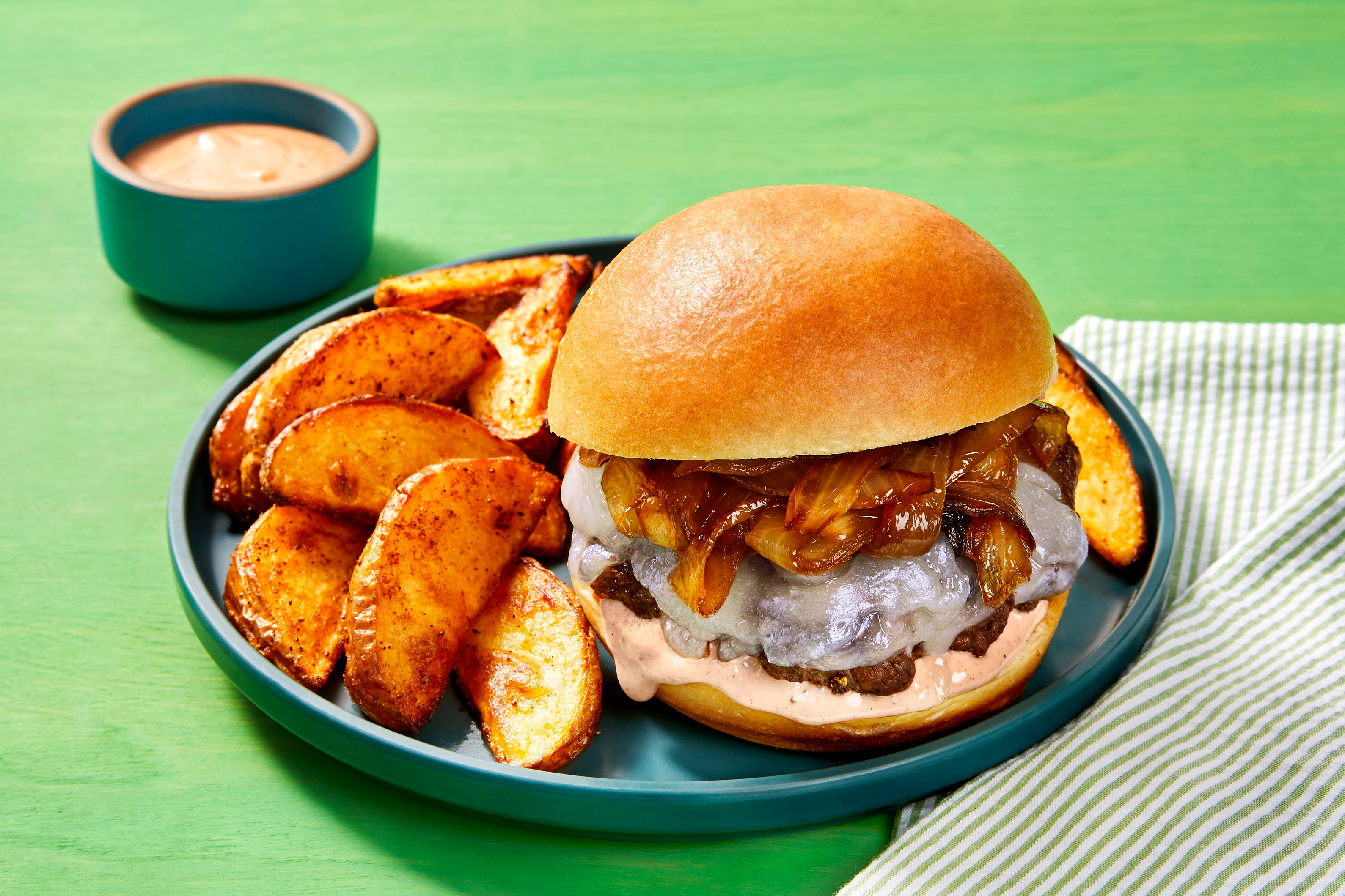 Cheesy Smashed Burgers