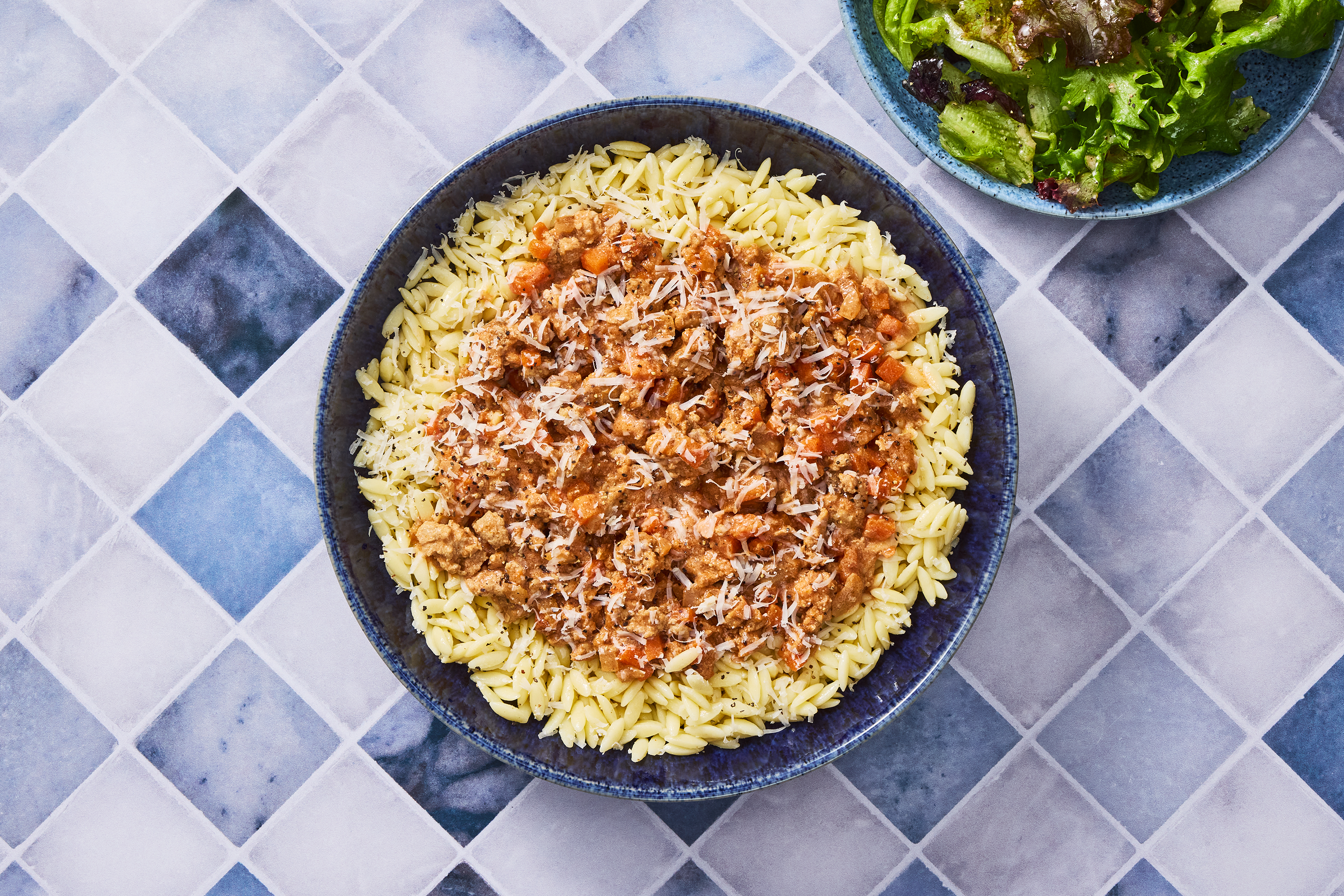 Chicken Bolognese with Orzo