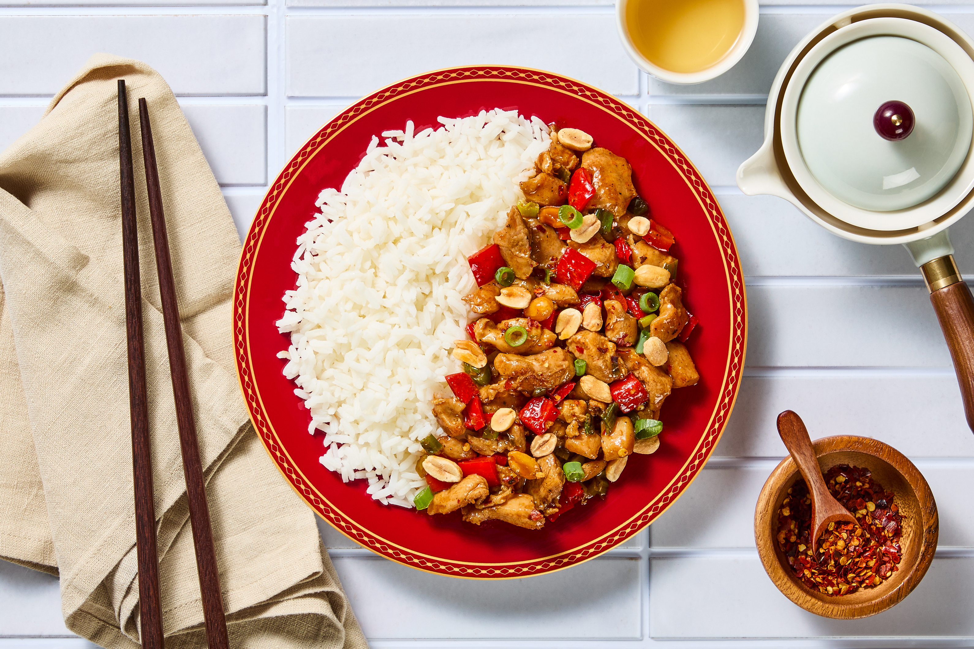 Chinese Spicy Kung Pao-Style Shrimp
