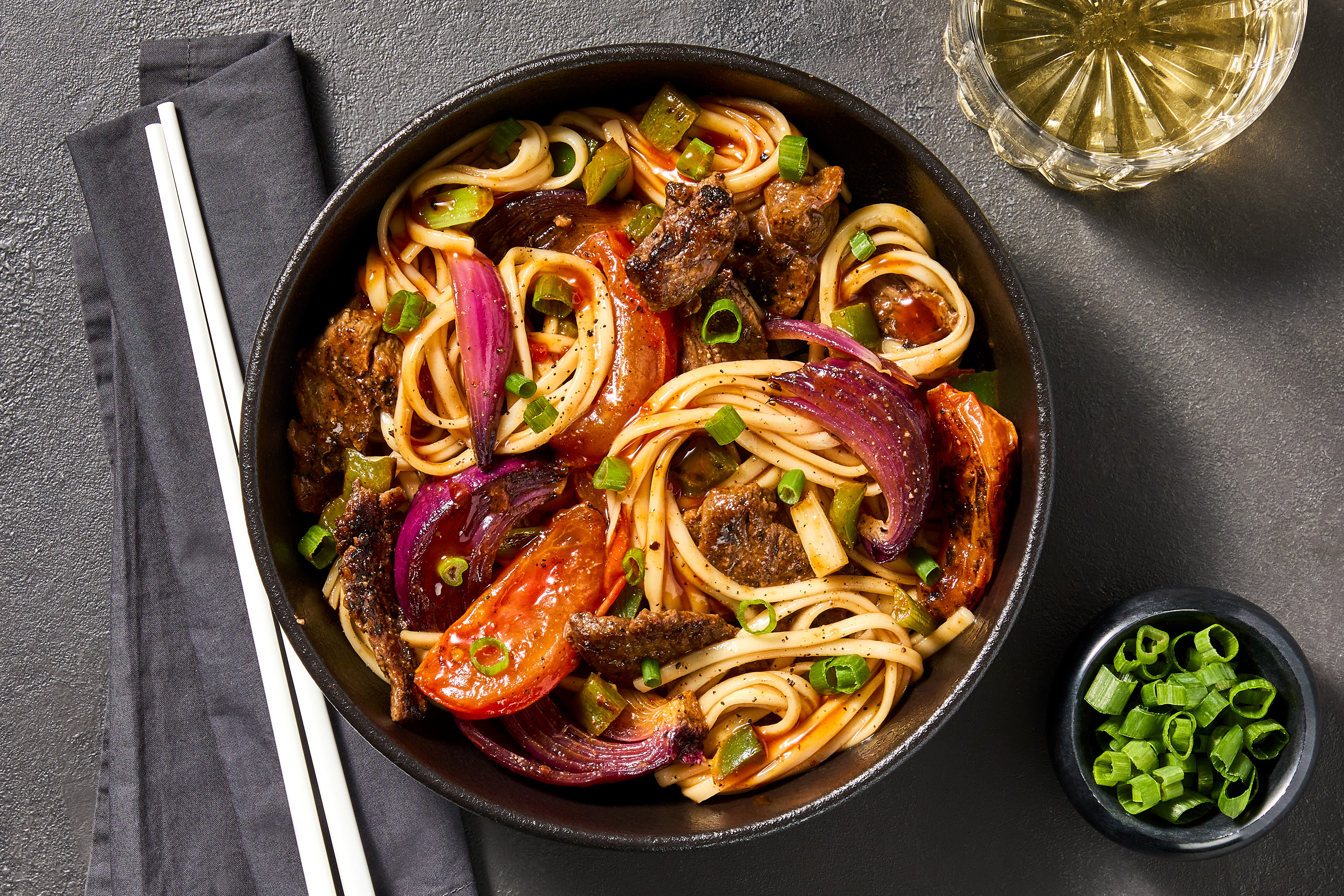 Chinese-Style Organic Chicken & Bell Pepper Lo Mein