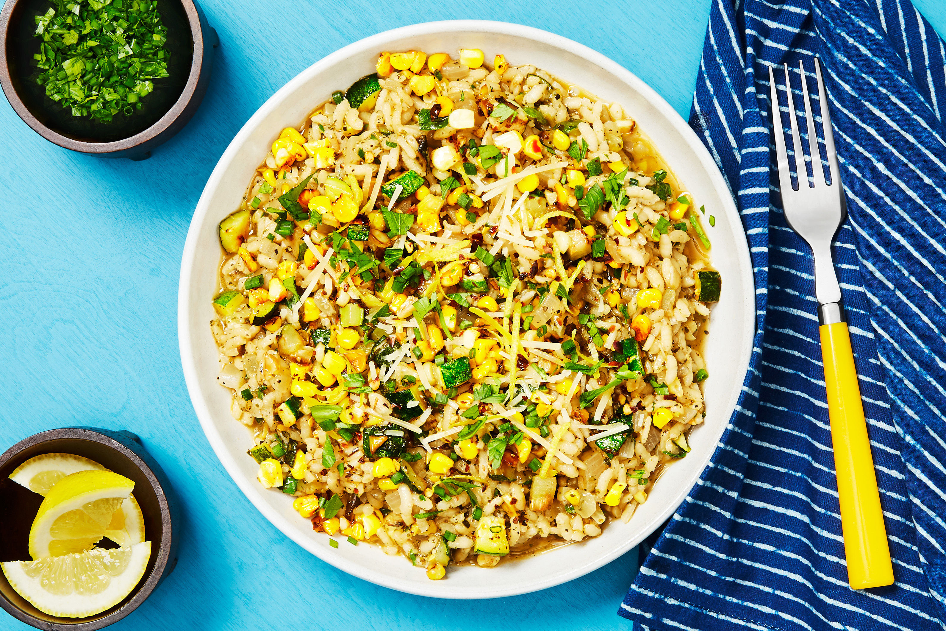 Corn & Zucchini Risotto