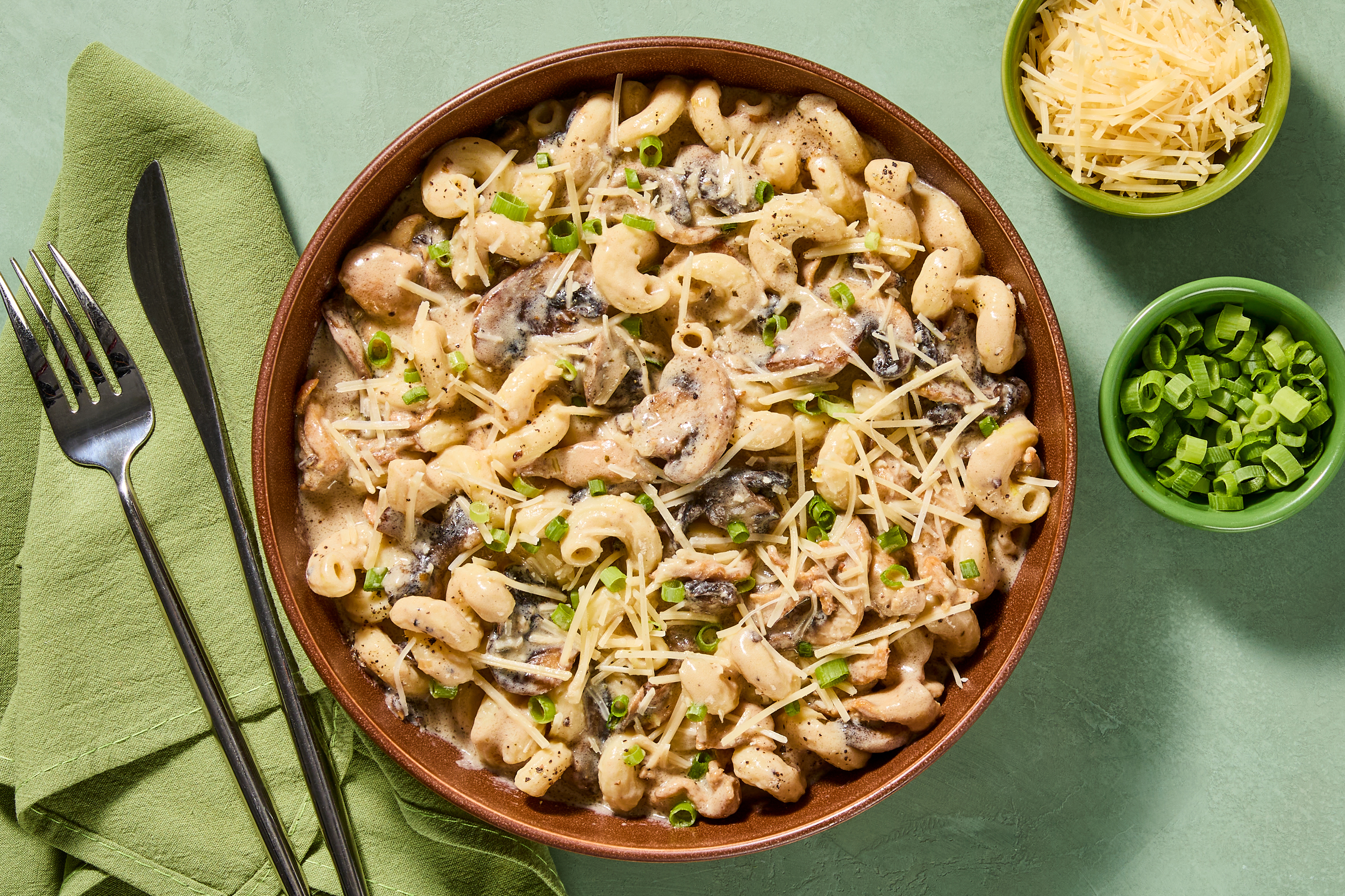 Creamy Bacon & Mushroom Cavatappi